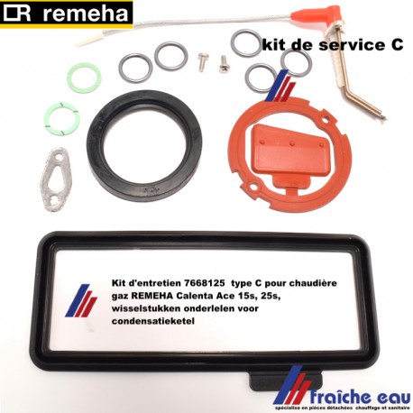 Kit d'entretien 7668125  type C pour chaudière gaz REMEHA Calenta Ace 15s, 25s,  wisselstukken onderlelen voor condensatieketel