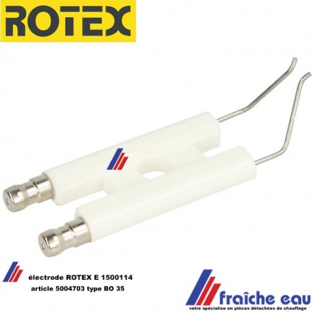 électrode d'allumage haute tension ontstekingselektrode  5004703 pour brûleur fioul ROTEX  A1-BO-35  article E1500114