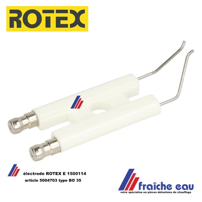 électrode d'allumage haute tension en porcelaine 5004703 pour brûleur fioul  ROTEX A1-BO-35 ontstekingselektrode art: E1500114