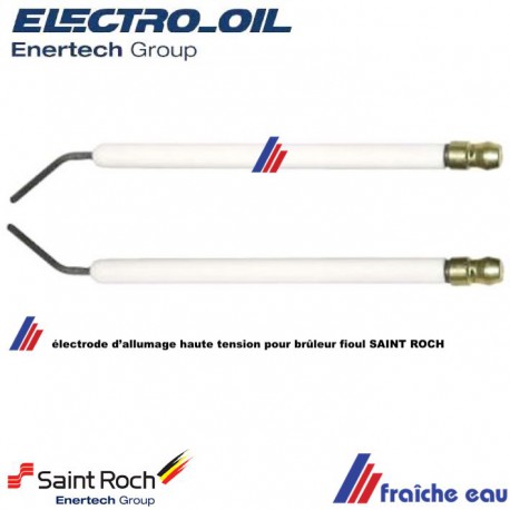 electrode d'allumage de brûleur fioul saint roch / bentone / enertech , électrode haute tension 42001 zaegel held et electro oil