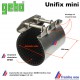 manchon de réparation , collier à bride GEBO UNIFIX pour tube lisse de 60 à 64 mm , colmater d'urgence une fuite sur un tuyau