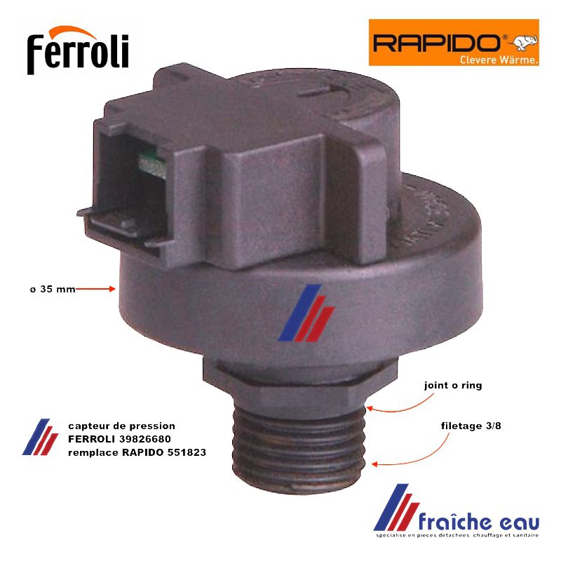 capteur de pression transducteur numérique 551823 RAPIDO FERROLI