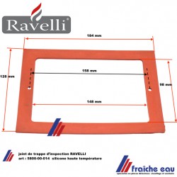 joint RAVELLI 5800-00-014 pour trappe d'inspection et de nettoyage en silicone résistant à la température