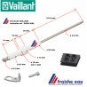 électrode d'ionisation VAILLANT 0020130800, bougie de contrôle, ionisationelektrode voor condensatie ketel