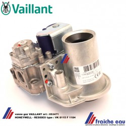 vanne gaz, mécanisme, régulateur VAILLANT art : 053471 bloc gaz, HONEYWELL - RESIDEO type :  VK 8115 F 1118 gasgedeelte, gasblok