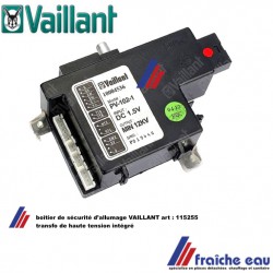 relais, sécurité d'allumage VAILLANT 115255 ontsteekprint , bloc d'allumage, générateur haute tension 10004536 type PV-102-2