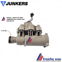 turbine, capteur de débit, hydrogénérateur débistat JUNKERS  WRD 11-2 pour chauffe eau hydropower