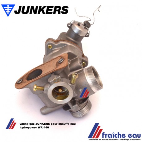 vanne gaz JUNKERS pour chauffe eau hydropower WR 440, régulateur de débit gaz