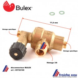 disconnecteur BULEX 05722100 pour ISOFAST- ISOMAX -ISOTWIN, décharge du circuit de remplissage de chaudière