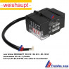 servo moteur WEISHAUPT  TYPE 651102 STD 4,5 BO 36/6 avec câble , actionneur, moteur pas a pas de clapet d'air de brûleur fioul
