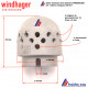 dôme primaire pour chaudière à pellets WINDHAGER  FIRE WIN et BIO WIN art: 046212  primärluftdorn keramik remplace 007211