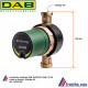 circulateur, pompe  sanitaire DAB EVOSTA 2 corps en bronze pour sanitaire filetage 4/4 , ecartement 139 mm