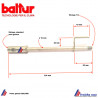 ligne porte gicleur BALTUR au gasoil de chauffage 0016010015 pour brûleur SPARK 3 au mazout 