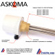 résistance électrique 3 kw ASKOMA filetage 6/4, raccordement mono et triphase , ASKOHEAT pour appoint ballon sanitaire