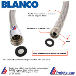 flexible en inox tressé pour robinet avec douchette haute pression, onderdelen voor BLANCO série MASTER S art: 00 128737