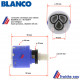 cartouche , mécanisme céramique BLANCO  diamètre 35 mm art : 00 123817 pour mitigeur