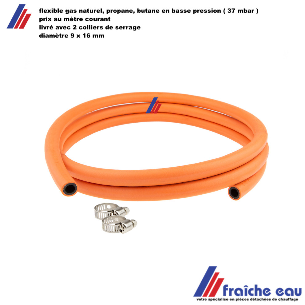 flexible orange pour pour gaz propane et butane à nivelles et