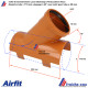 Airfit  art: 451190KA Klebe-Clips-Abzweig 45 Grad rohr  DN 110 x 90 aus PVC-U