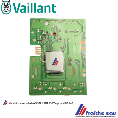 circuit imprimé avec display VAILLANT TURBO MAG 14-2, platine électronique 130854