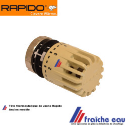 remplacement d'une anciennne tête de radiateur RAPIDO, Heizkörperkopf mit Thermostatventil RAPIDO