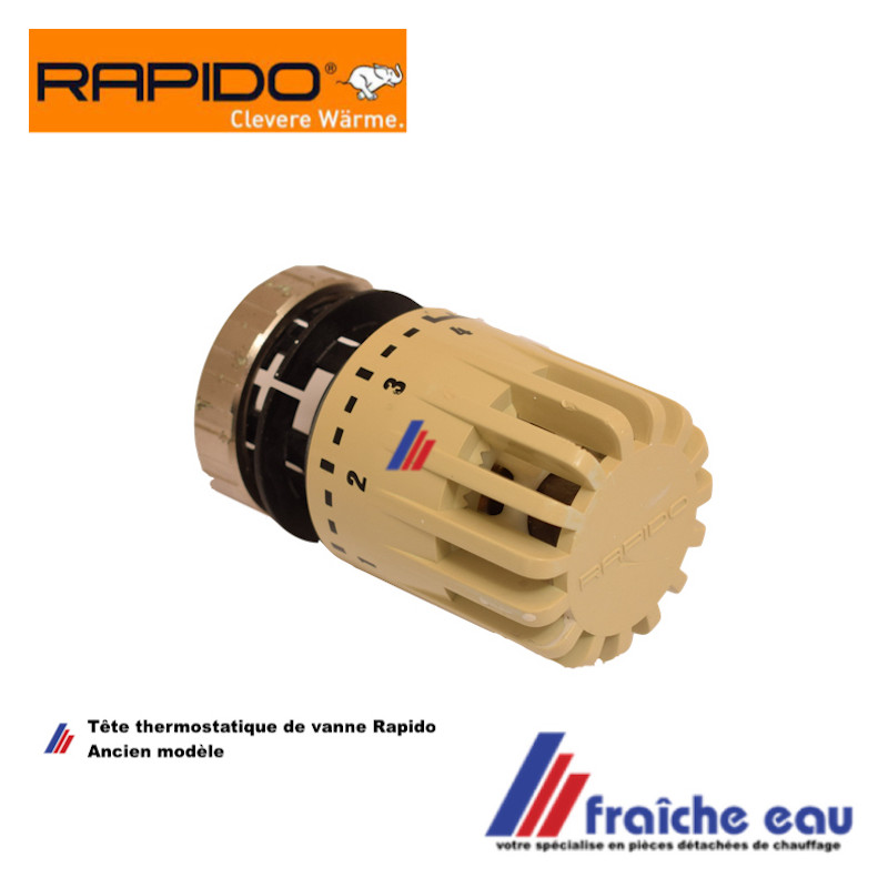 adaptateur pour ancienne vanne RAPIDO - CIRCO avec tête thermostatique de  remplacement , Heizkörperkopf mit Thermostatventil