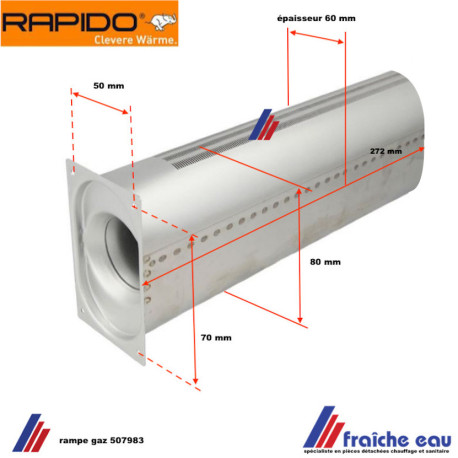 rampe gaz RAPIDO - FERROLI pour chaudière atmosphérique GA 110 à charleroi, cuesmes, mons, tournai , liège, Eupen 