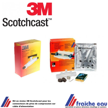 Kit Résine 3M Scotchcast™ pour les connecteurs de prise de compression sur les câbles d'alimentation