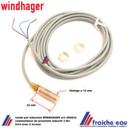 capteur de proximité inductif  WINDHAGER art 006832, sonde capacitive  3 fils de détection de position par contact 