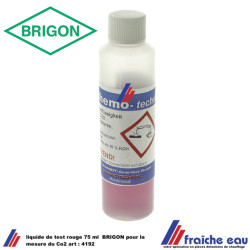 liquide de remplissage rouge 75,ml pour indicateur de CO2 BRIGON