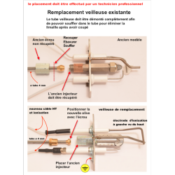 remplacement de la veilleuse Q 358 qui n'est plus disponible tube ø 4 mm , voyez notre code : FEC-REMP-1