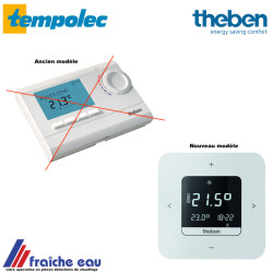 thermostat d'ambiance 2 fils  RAM 811 programmable sur piles THEBEN, TEMPOLEC  