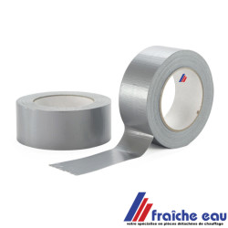 rubant adhésif tissé et renforcé larg 50 / 50 metres gris  max 80°c