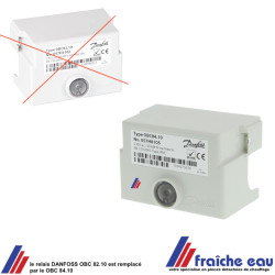 relais de combustion fuel DANFOSS OBC 82.10, bloc électronique remplacé par DANFOSS OBC 84-10