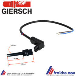 cellule MZ 770 GIERSCH 47-90-22816 pour brûleur avec son câble de raccordement