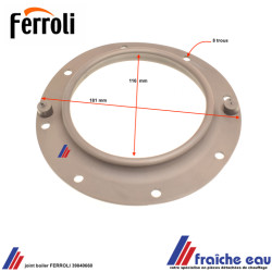 joint de bride FERROLI 3984066 pour boiler à 8 trous convient également pour ballon d'eau chaude RAPIDO