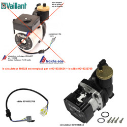 circulateur VAILLANT  160928 type VP5 pompe de chaudière, verwarming circulatiepomp met dichting en Automatische ontluchter