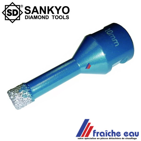 trepan au diamant 10 mm forage à sec avec une meuleuse d'angle pour percement facile dans le carrelage dur sans éclats