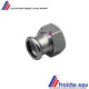 raccord acier zinguéà sertir droit femelle  ø 18 x 1/2 F