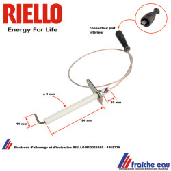 Electrode d'allumage et d'ionisation RIELLO R10025985