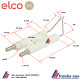 électrode haute tension ELCO 65300270 pour brûleur fioul, bloc électrode d'allumage pour VECTRON