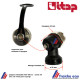purgeur orientable avec échappement 3/4 avec clé de purge 4 mm raccord d'évacuation 3/4