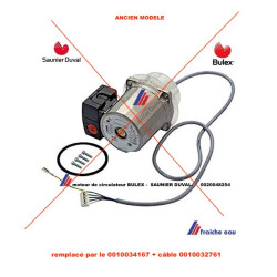 moteur de circulateur de chauffage 1300 litres / h BULEX 0010034167 + câble 0010032761 , tête de circulateur SAUNIER DUVAL pour 