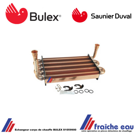 Echangeur corps de chauffe BULEX S1059900 pour THEMAPLUS C25E
