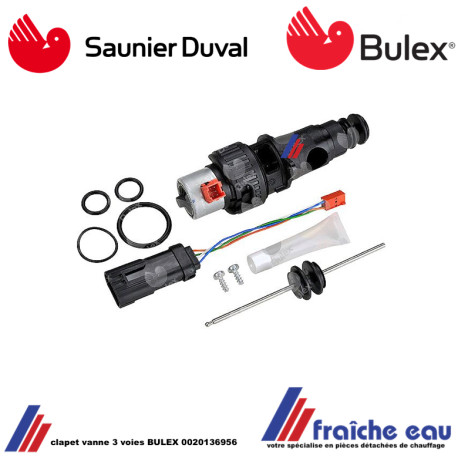 clapet vanne 3 voies BULEX, vanne déviatrice SAUNIER DUVAL 0020136956