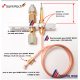thermocouple pour SAINT ROCH  600 mm + raccords, pour la détection et la surveillance de la veilleuse gaz
