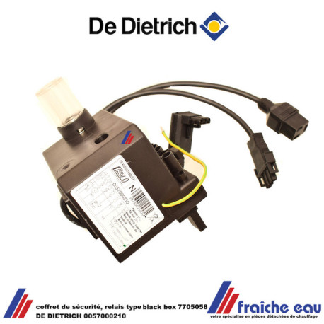coffret de sécurité, relais pour brûleur mazout type black box DE DIETRICH 0057000210