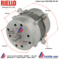moteurs 90 watts RIELLO type RBL 603 SE pour le chauffage mazout 