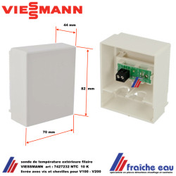 sonde extérieure VIESSMANN art: 7427232 NTC 10K pour VITODENS 111-200-222-242