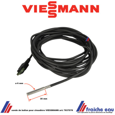 sonde KTS/STS, sonde de ballon pour chaudière VIESSMANN art: 7837078
