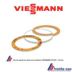 vitre de regard avec joints pour chaudières VIESSMANN 7811837